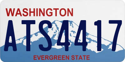 WA license plate ATS4417