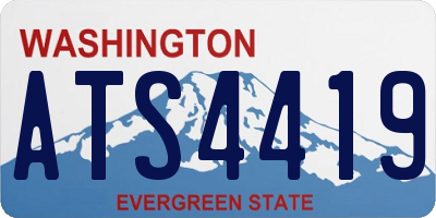 WA license plate ATS4419
