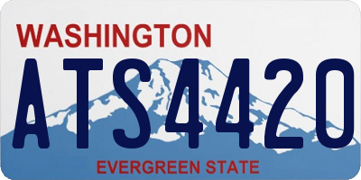 WA license plate ATS4420