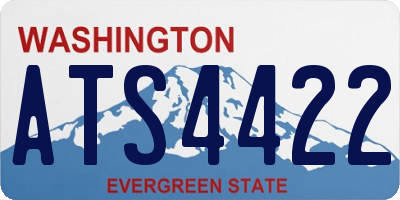 WA license plate ATS4422