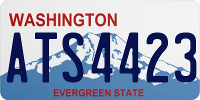 WA license plate ATS4423
