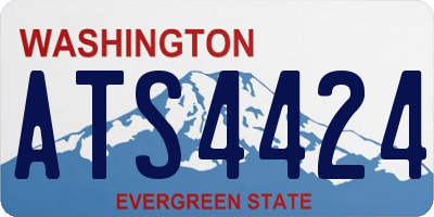 WA license plate ATS4424