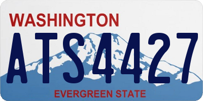 WA license plate ATS4427