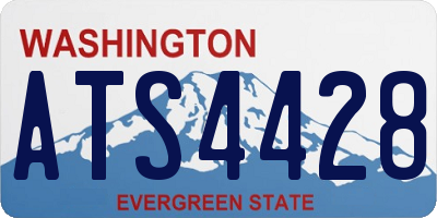 WA license plate ATS4428