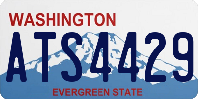 WA license plate ATS4429