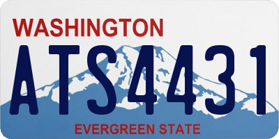 WA license plate ATS4431