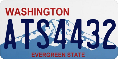 WA license plate ATS4432