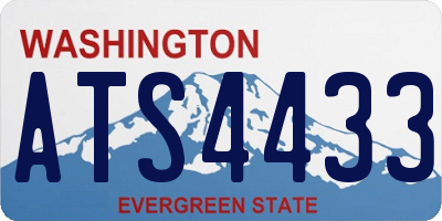 WA license plate ATS4433