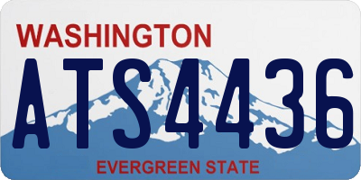 WA license plate ATS4436