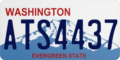 WA license plate ATS4437
