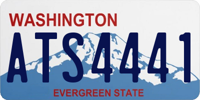 WA license plate ATS4441