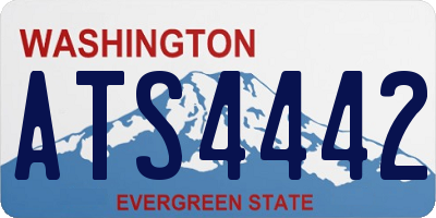 WA license plate ATS4442