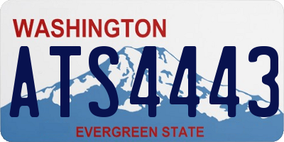 WA license plate ATS4443