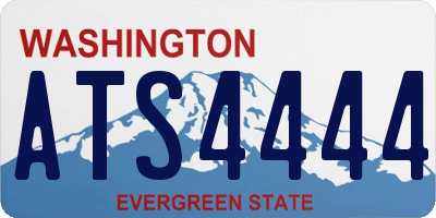 WA license plate ATS4444