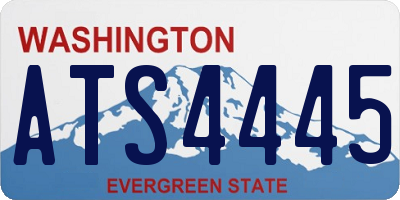 WA license plate ATS4445