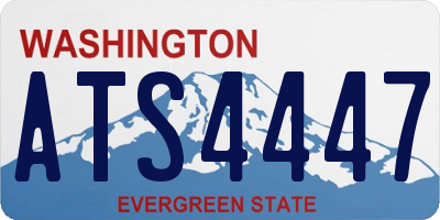 WA license plate ATS4447