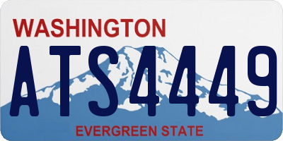 WA license plate ATS4449