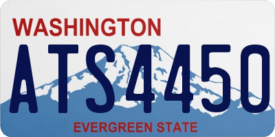 WA license plate ATS4450
