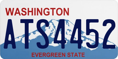 WA license plate ATS4452
