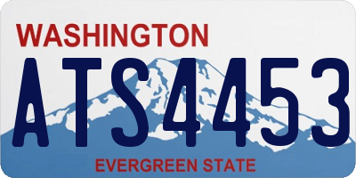 WA license plate ATS4453
