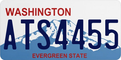 WA license plate ATS4455