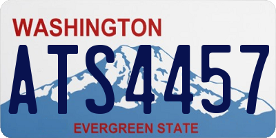WA license plate ATS4457