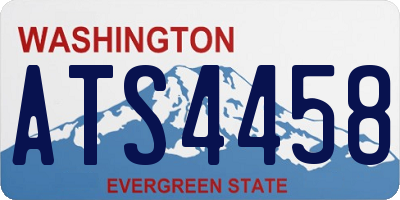 WA license plate ATS4458