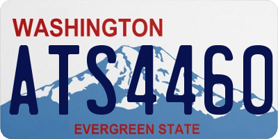 WA license plate ATS4460