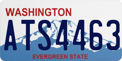 WA license plate ATS4463