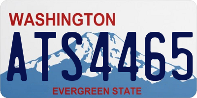WA license plate ATS4465