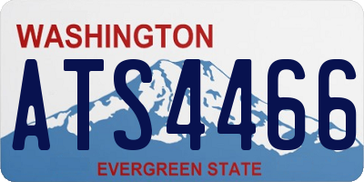 WA license plate ATS4466