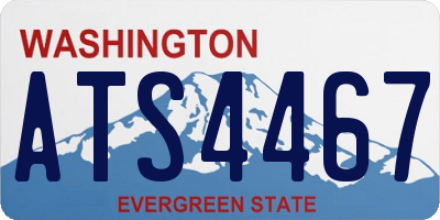 WA license plate ATS4467
