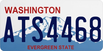 WA license plate ATS4468