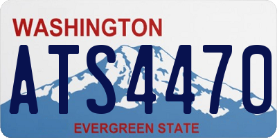 WA license plate ATS4470