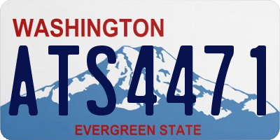 WA license plate ATS4471