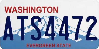 WA license plate ATS4472