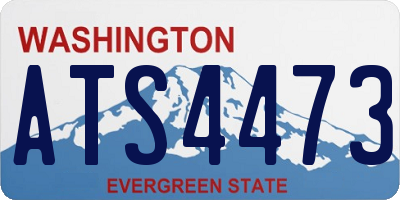 WA license plate ATS4473