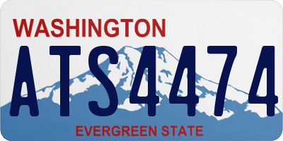 WA license plate ATS4474