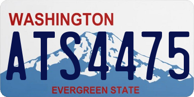WA license plate ATS4475