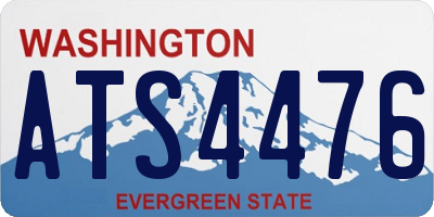 WA license plate ATS4476