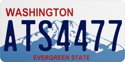 WA license plate ATS4477