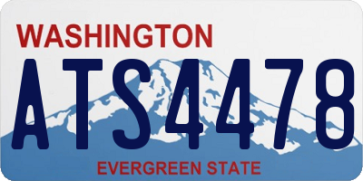 WA license plate ATS4478