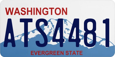 WA license plate ATS4481