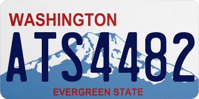 WA license plate ATS4482