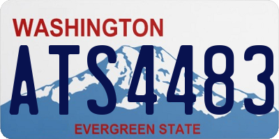 WA license plate ATS4483