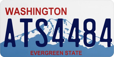 WA license plate ATS4484