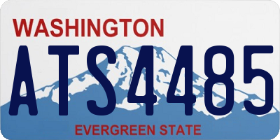 WA license plate ATS4485