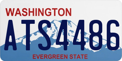 WA license plate ATS4486