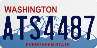 WA license plate ATS4487