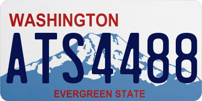 WA license plate ATS4488
